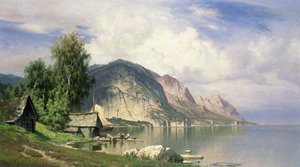 ノルウェーのフィヨルド 作： Hugo Knorr